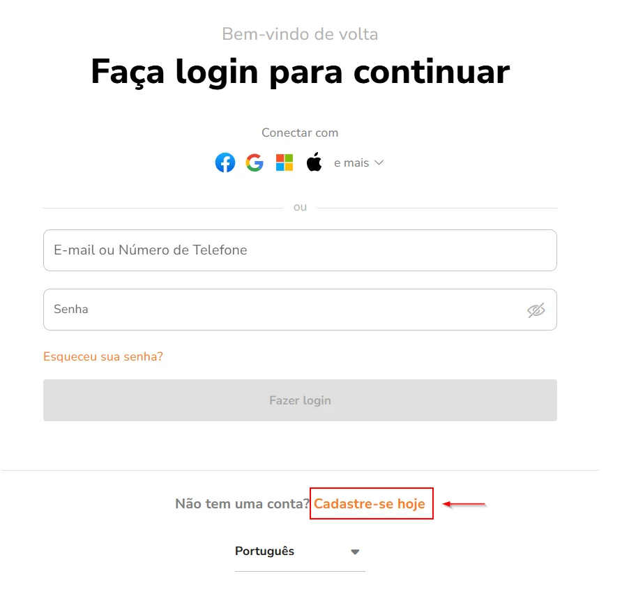 Inscrevendo-se no Jibble para configurar definições de rastreamento de presença
