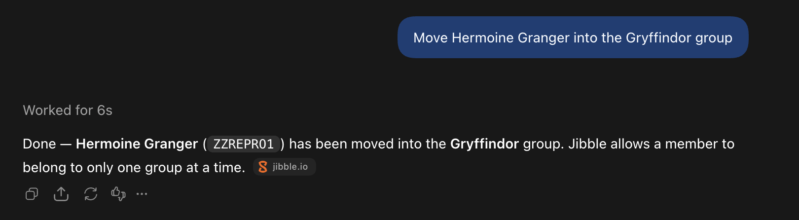 Moving a member between groups in ChatGPT